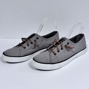 Sperry Top-Sider Slip On Shoes Pier View Grey‎ Memory Foam Women's 9.5 EUC